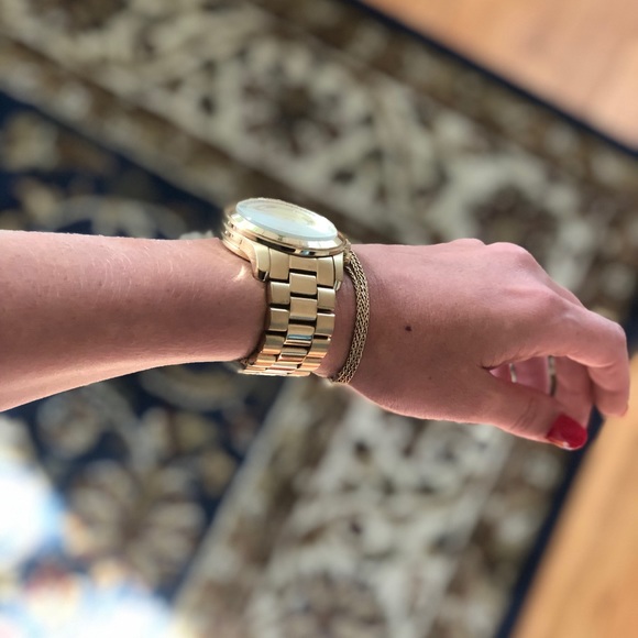 Oversized Gold Michael Kors Watch - Picture 6 of 6